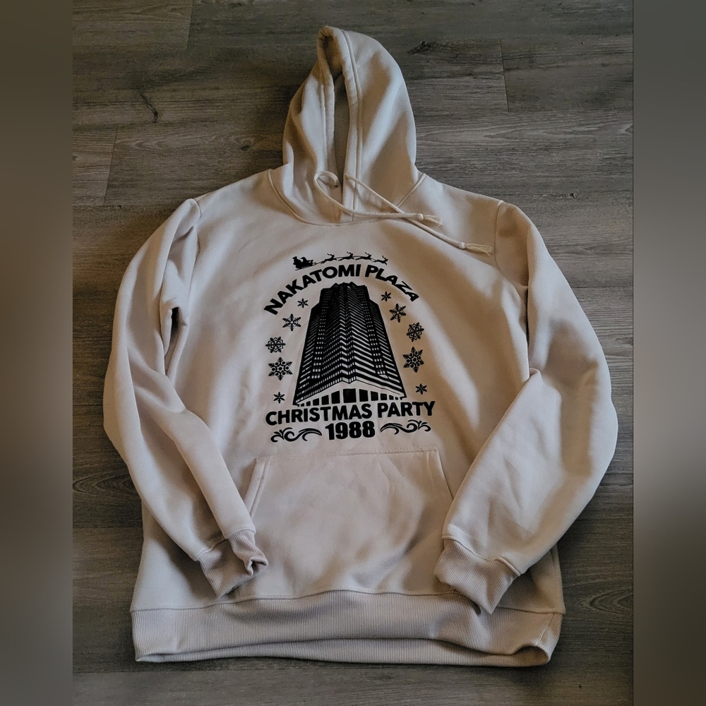 Cream Nakatomi Plaza Christmas Hoodie